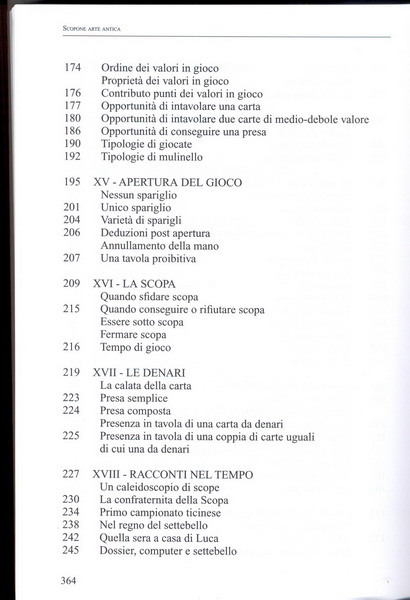 2005 Tunno Scopone Arte antica Indice 364